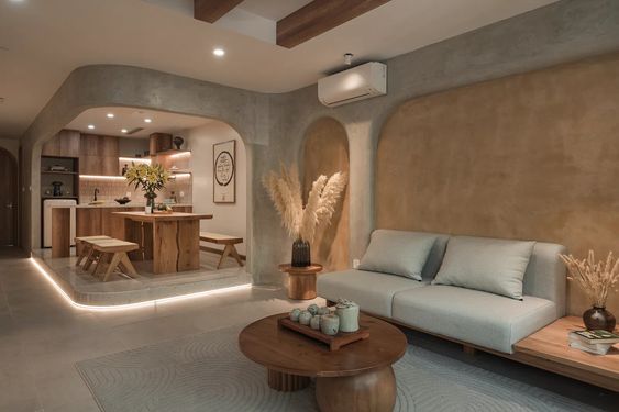 Thiết Kế Thi Công Nội Thất Nhà Phố 1 Tầng Đơn Giản Tại Củ Chi