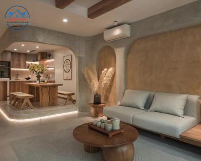 Thiết Kế Thi Công Nội Thất Nhà Phố 1 Tầng Đơn Giản Tại Củ Chi